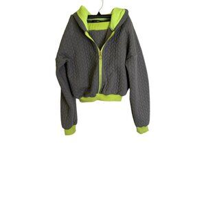 FASHION NOVA 2-Piece Gray/Neon Skirt Set (S)